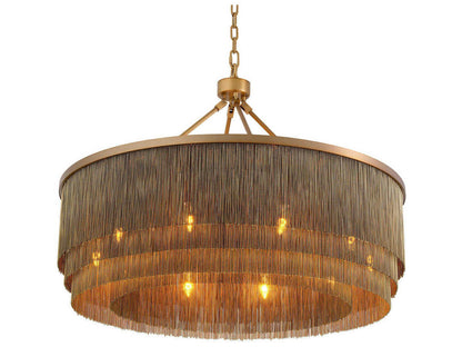 Eichholtz Tissot 10-Light Chandelier in Antique Brass