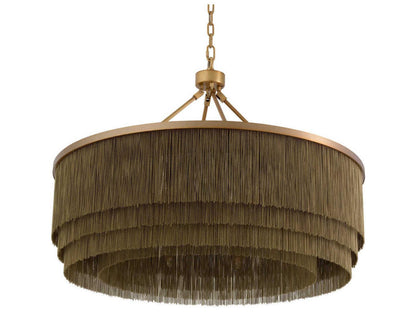Eichholtz Tissot 10-Light Chandelier in Antique Brass