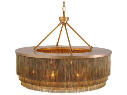 Eichholtz Tissot 10-Light Chandelier in Antique Brass