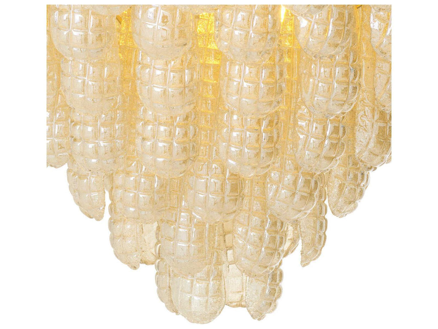 Eichholtz 12-Light Chaves L Chandelier with Champagne Glass and Antique Brass