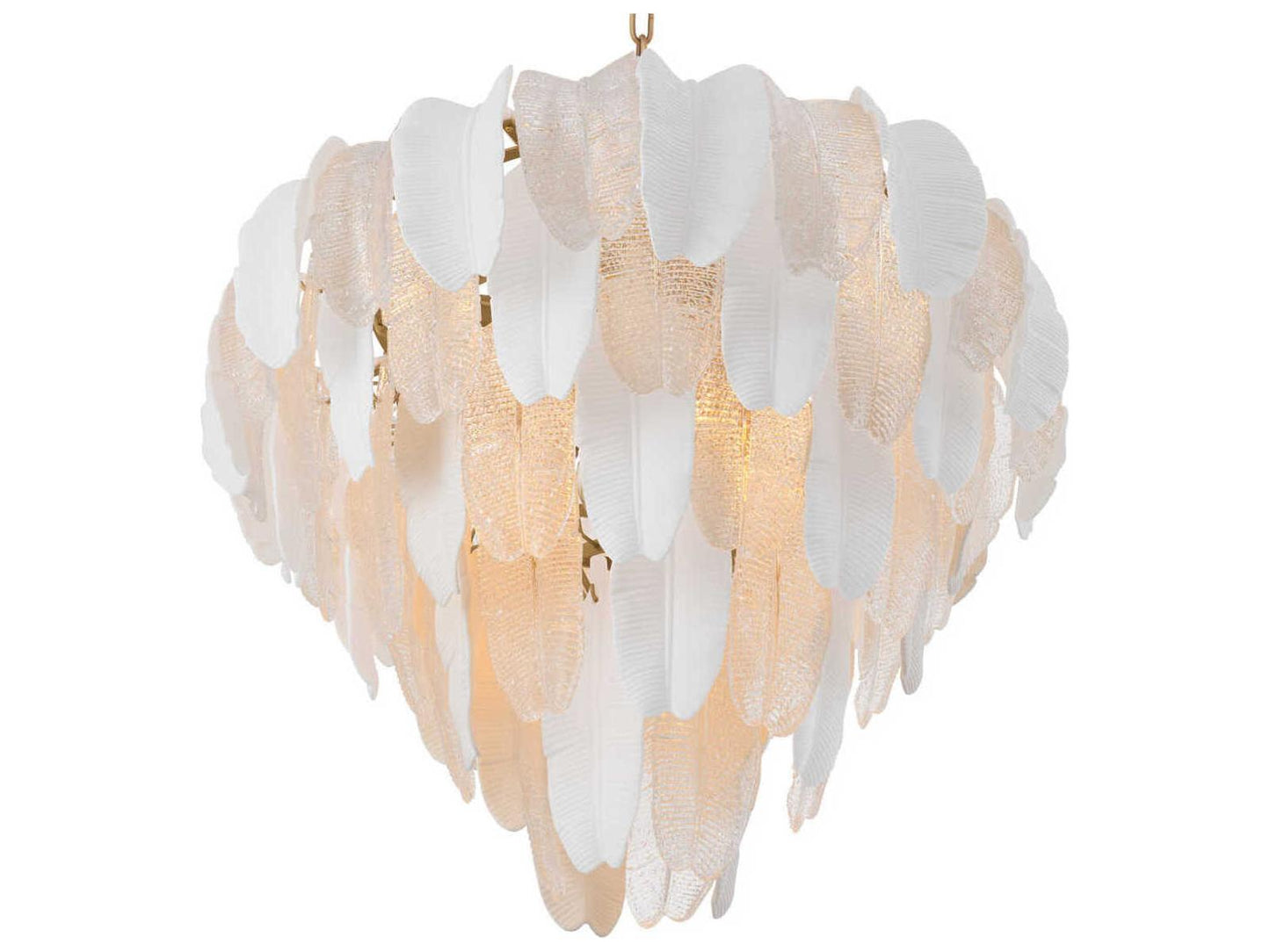 Eichholtz Saint Lucia L 17-Light Ceramic and Textured Glass Chandelier