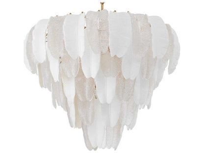 Eichholtz Saint Lucia L 17-Light Ceramic and Textured Glass Chandelier