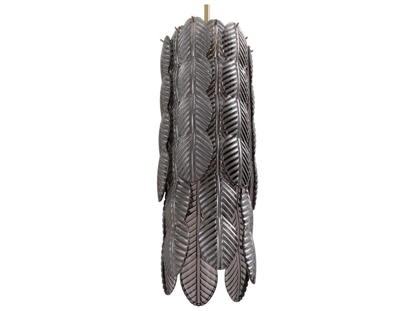 Eichholtz 6-Light Sahure Chandelier in Antique Bronze with Smoked Glass