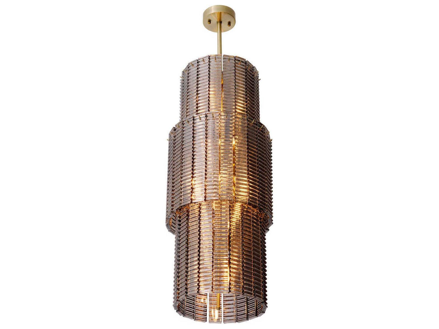 Eichholtz 15-Light Imperial Chandelier in Antique Bronze and Smoked Glass