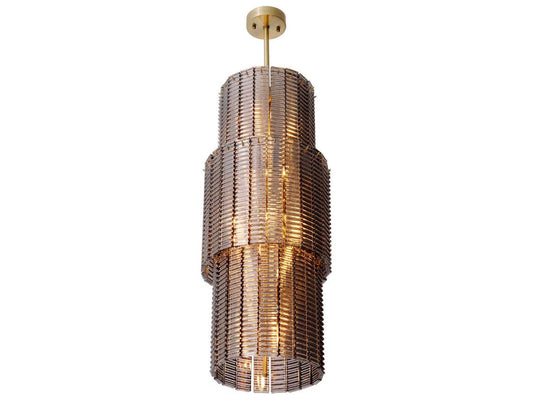 Eichholtz 15-Light Imperial Chandelier in Antique Bronze and Smoked Glass