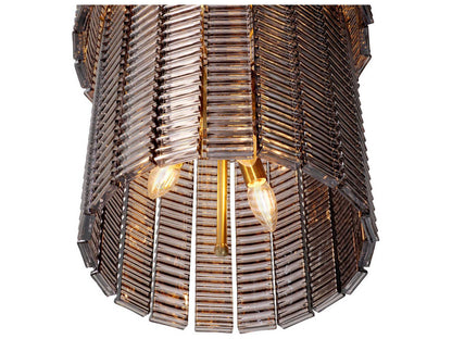 Eichholtz 15-Light Imperial Chandelier in Antique Bronze and Smoked Glass