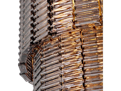 Eichholtz 15-Light Imperial Chandelier in Antique Bronze and Smoked Glass