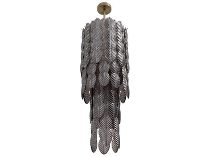 Eichholtz Sahure 18-Light Chandelier with Brushed Brass Finish and Smoke Glass