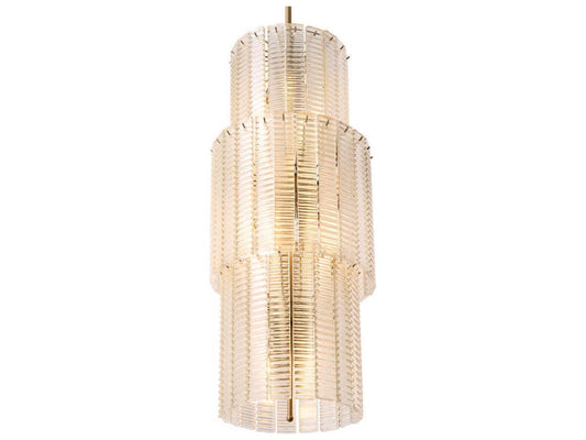 Eichholtz 15-Light Imperial Chandelier in Brushed Brass with Clear Glass