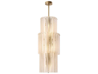 Eichholtz 15-Light Imperial Chandelier in Brushed Brass with Clear Glass