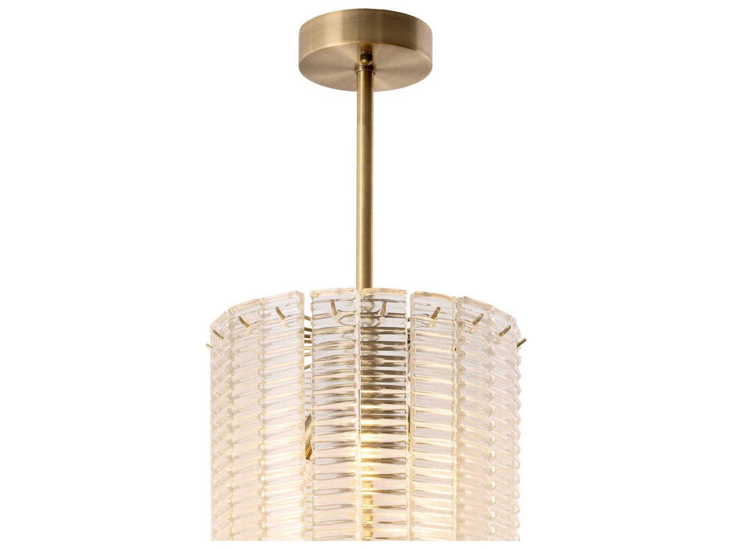 Eichholtz 15-Light Imperial Chandelier in Brushed Brass with Clear Glass