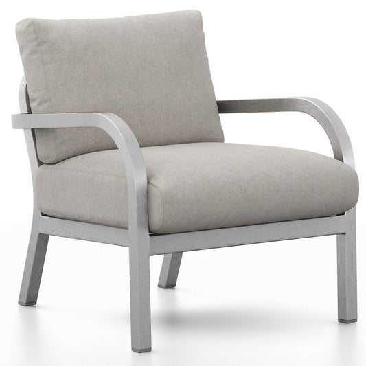 Navy Outdoor Lounge Armchair