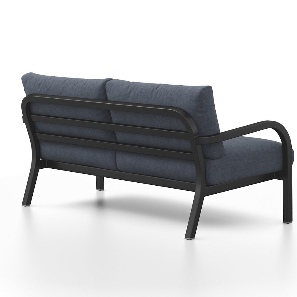 Navy Outdoor 2 Seater Sofa
