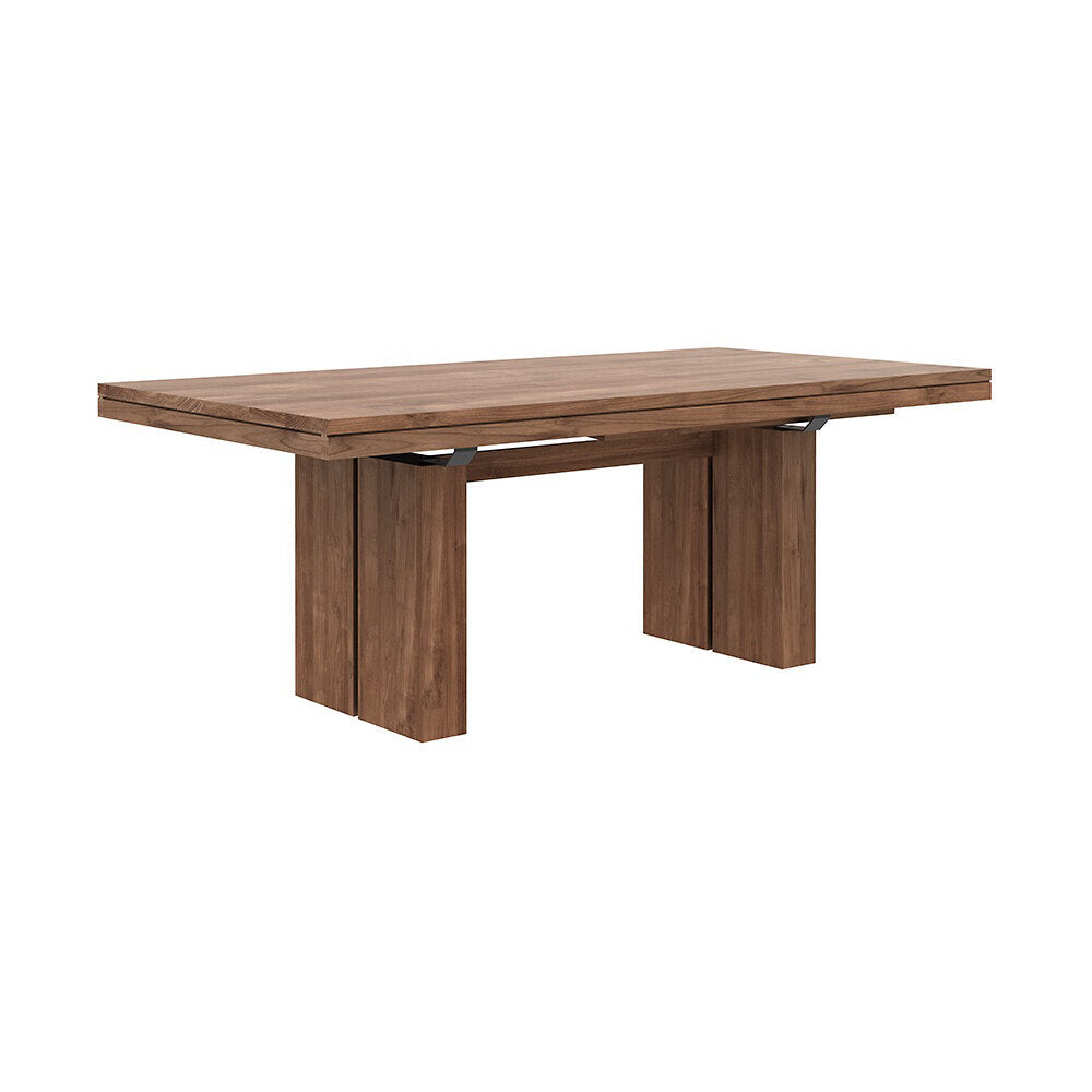 Teak Double Extendable Dining Table
