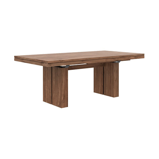 Teak Double Extendable Dining Table