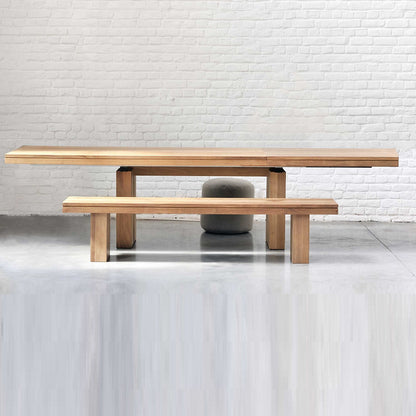 Teak Double Extendable Dining Table