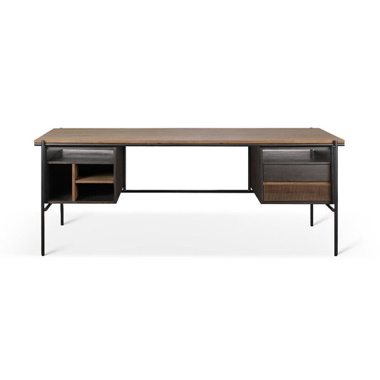 Teak Oscar Desk - 2 Drawers