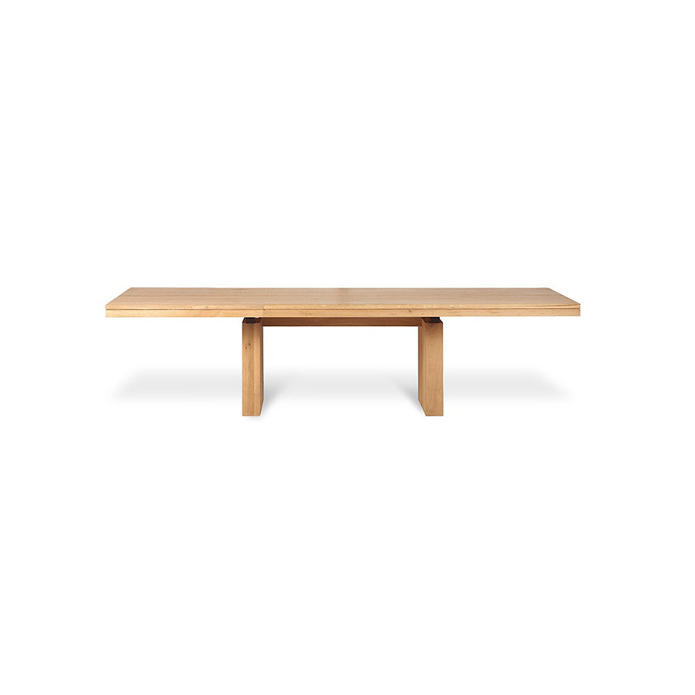 Oak Double Extendable Dining Table