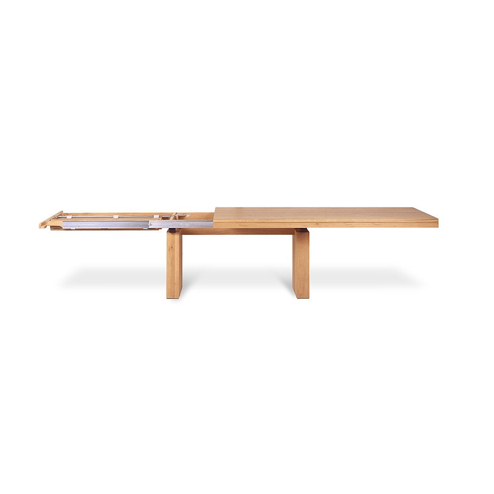 Oak Double Extendable Dining Table