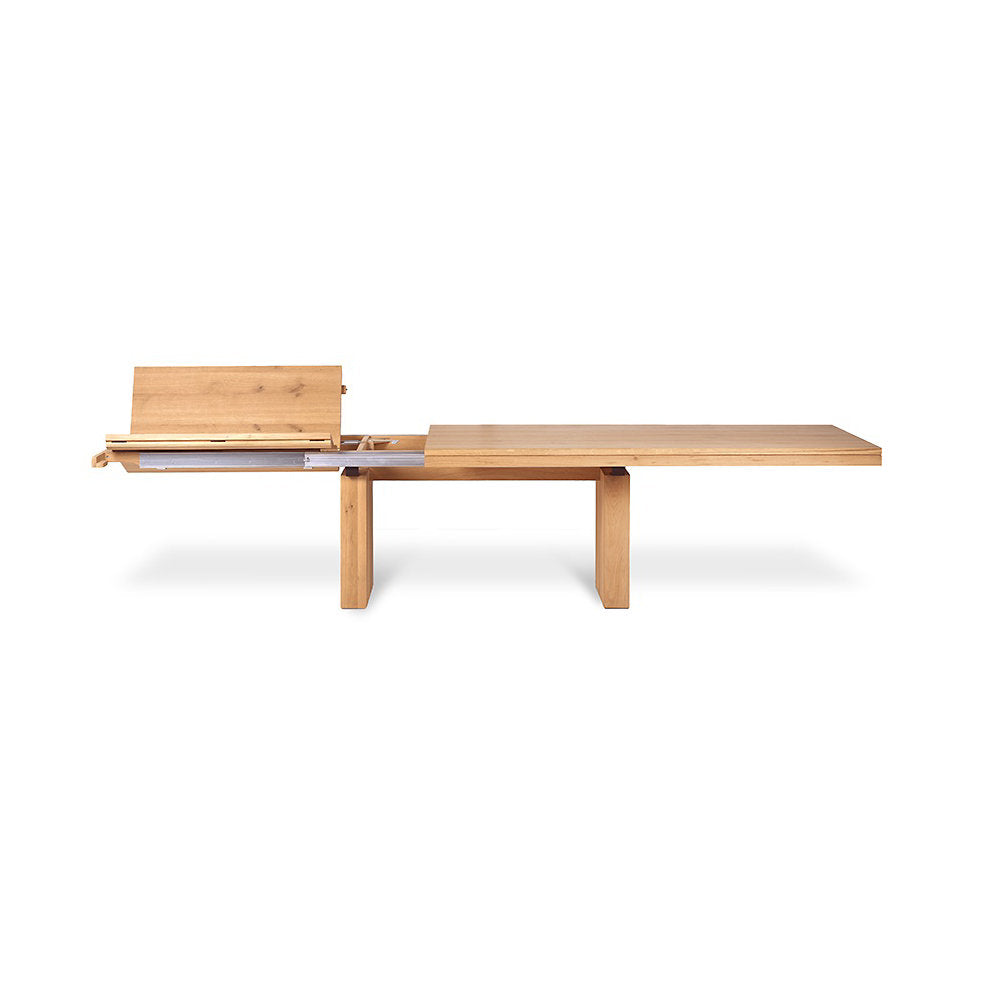 Oak Double Extendable Dining Table