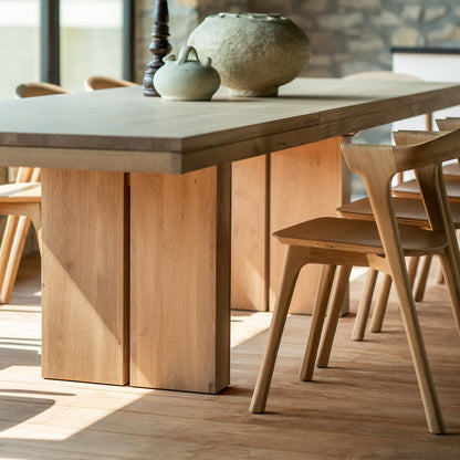 Oak Double Extendable Dining Table