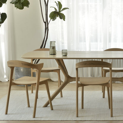 Oak X Dining Table