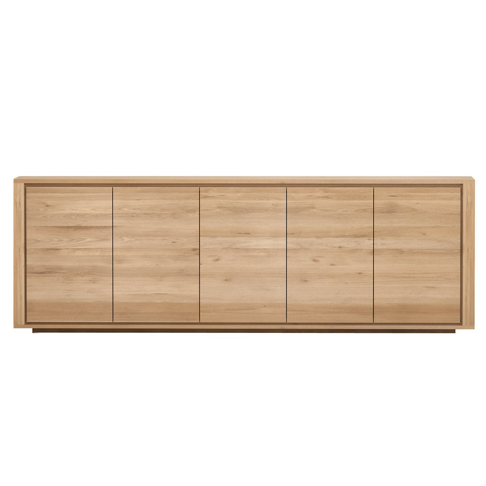 Oak Shadow Sideboard - 5 Doors