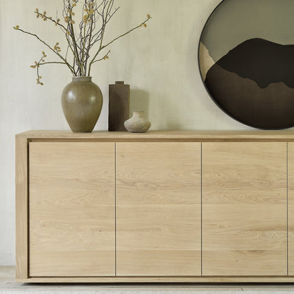 Oak Shadow Sideboard - 5 Doors