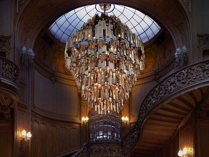Eurofase Vienna 28-Light Chrome Crystal Tiered Chandelier
