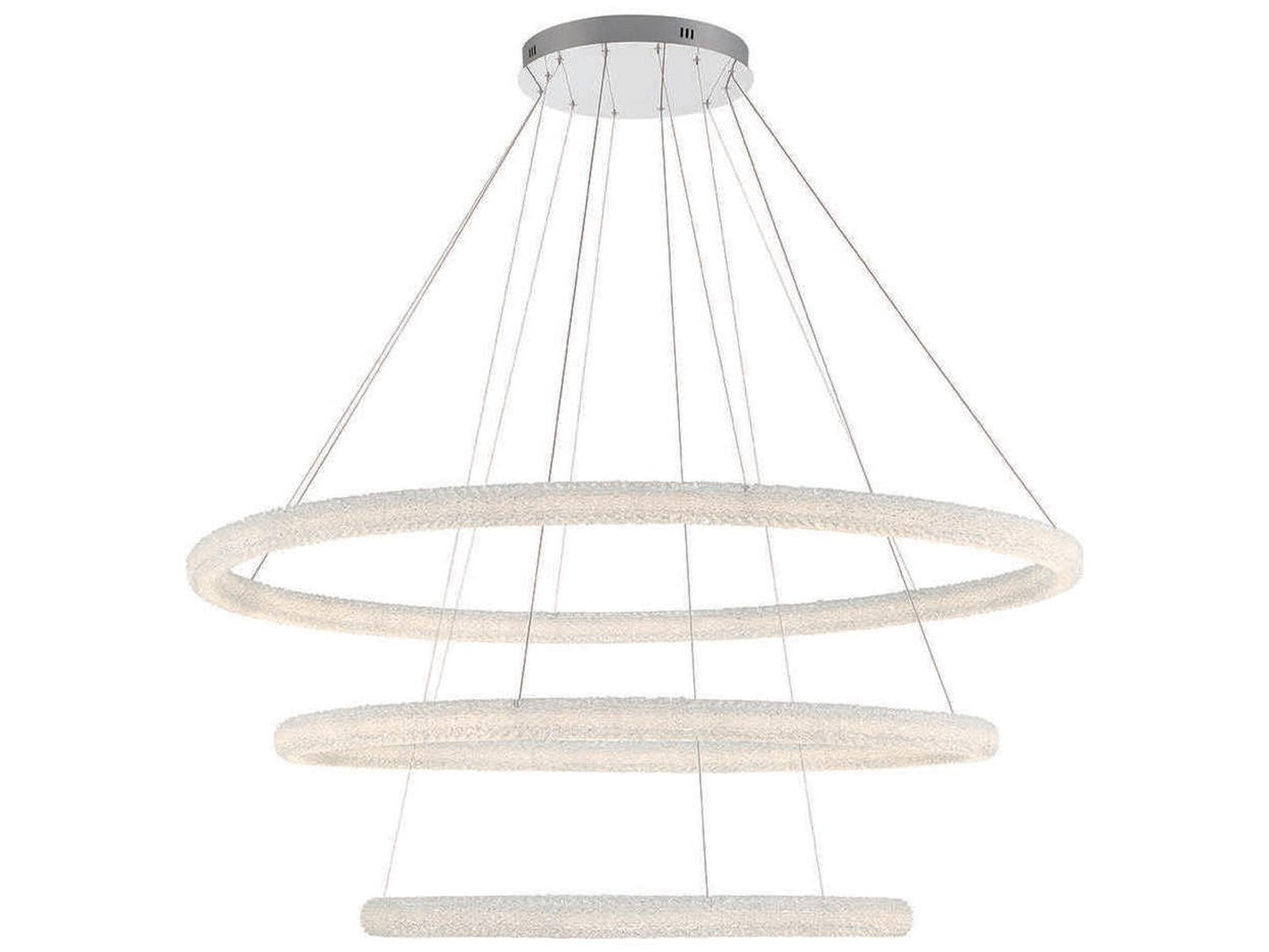 Eurofase Sassi 1-Light Chrome Crystal LED Linear Chandelier