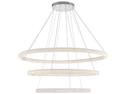 Eurofase Sassi 1-Light Chrome Crystal LED Linear Chandelier