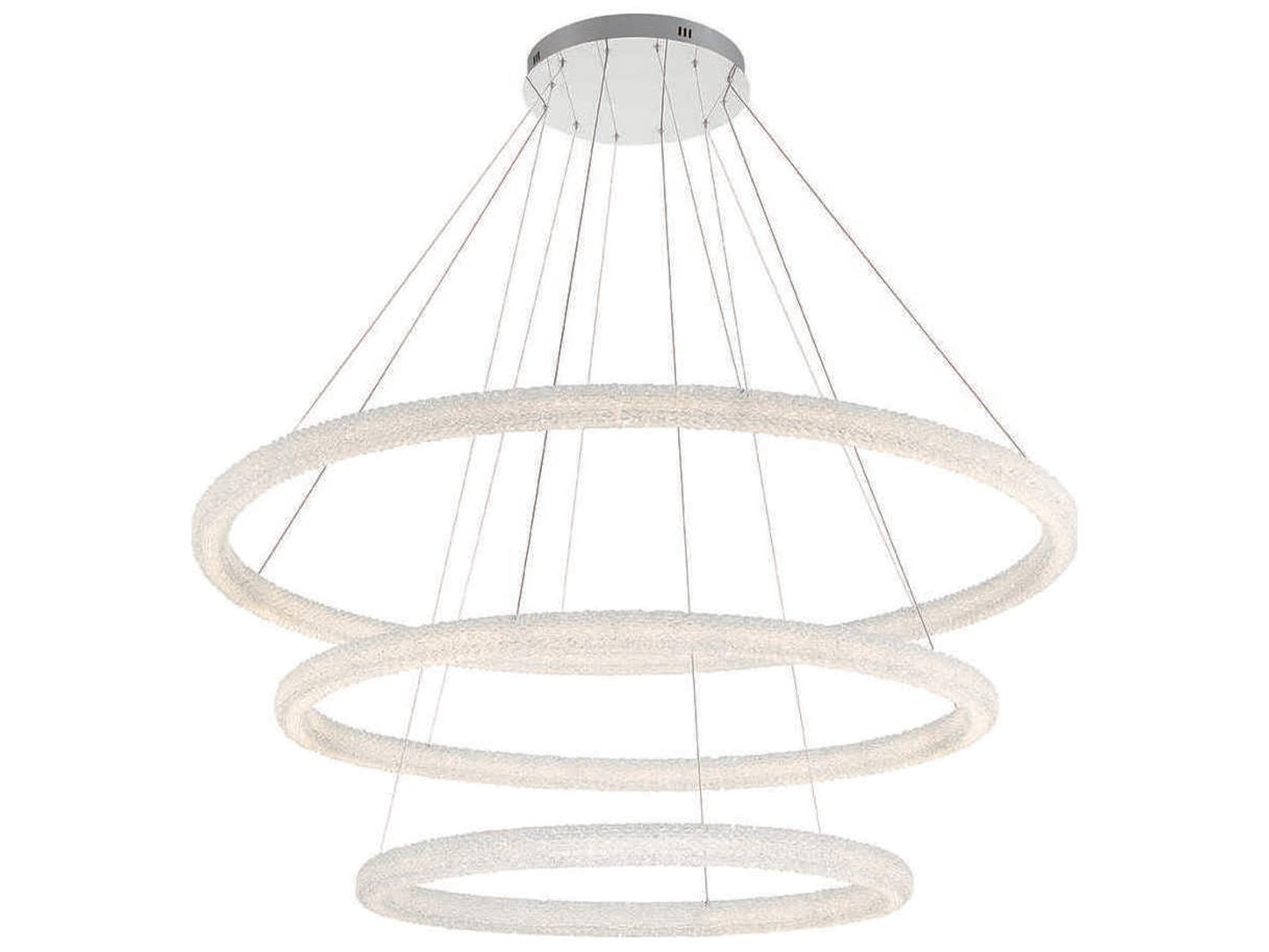 Eurofase Sassi 1-Light Chrome Crystal LED Linear Chandelier