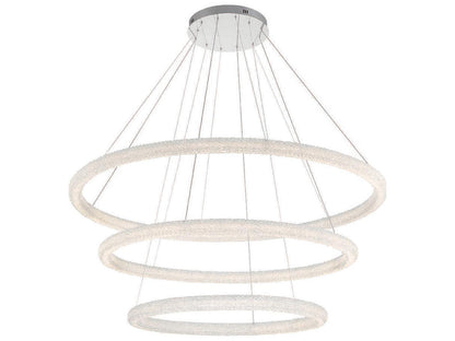 Eurofase Sassi 1-Light Chrome Crystal LED Linear Chandelier
