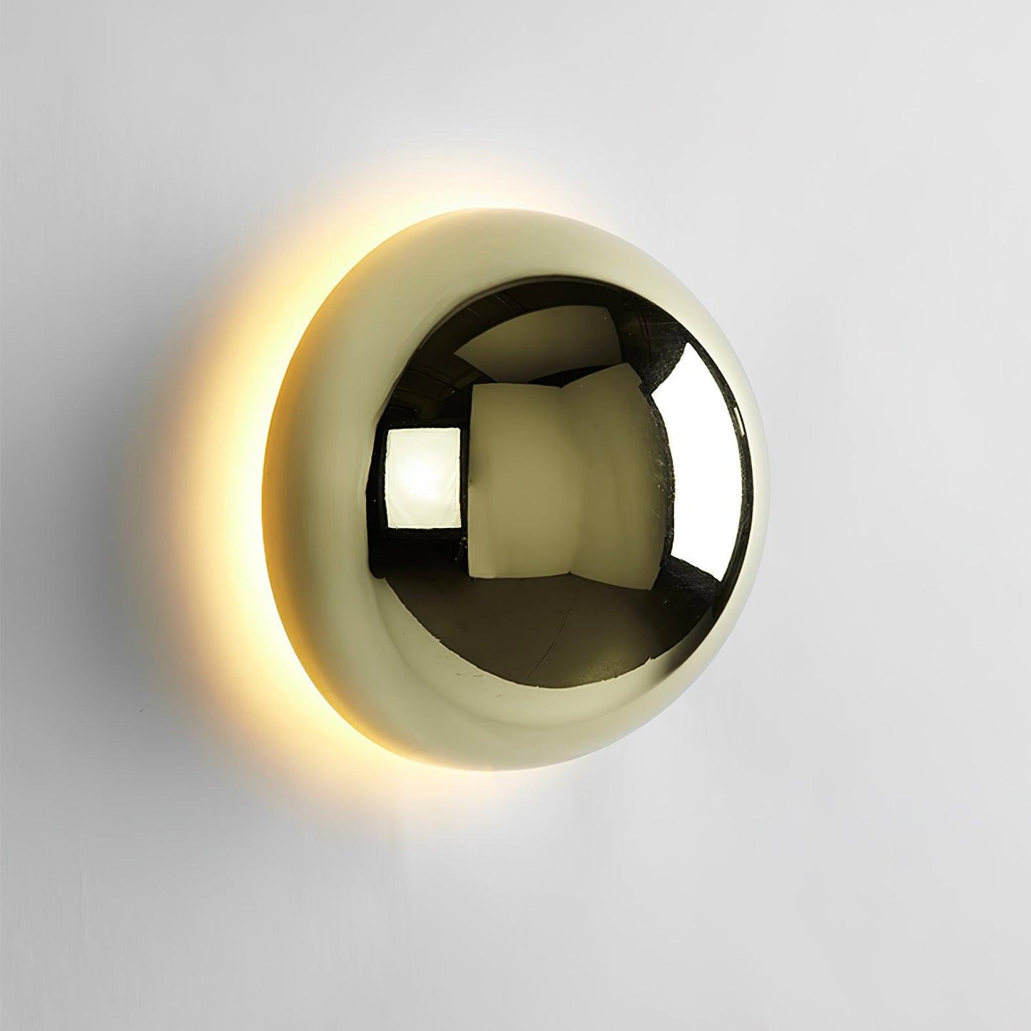 Aurum Sphere Wall Sconce ∅ 6.3″ x H 6.3″ / Dia 16cm x H 16cm / Gold / Warm Light Wall lamp