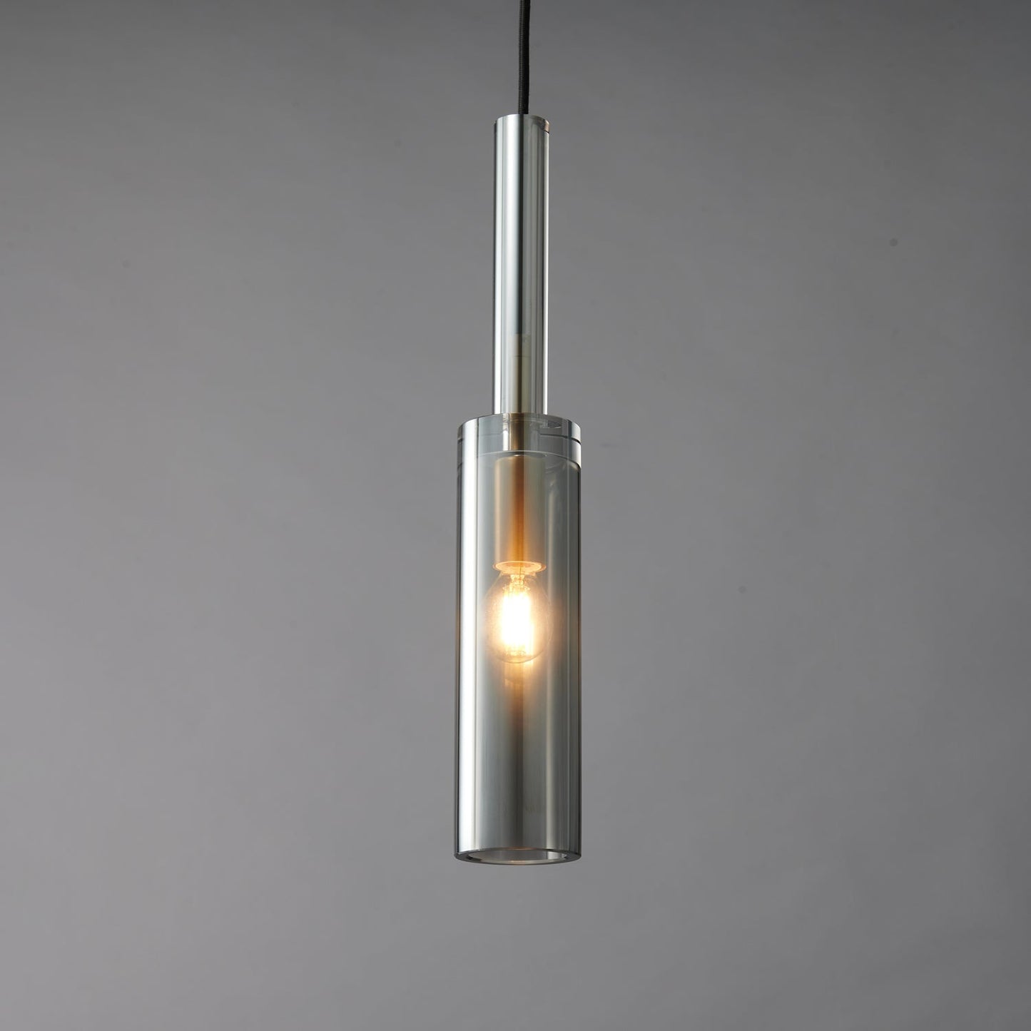 Ecliptique Series Pendant Lamp Model H ∅ 2.8″ x H 11.8″ / Brass & Clear 1001 Pendant light