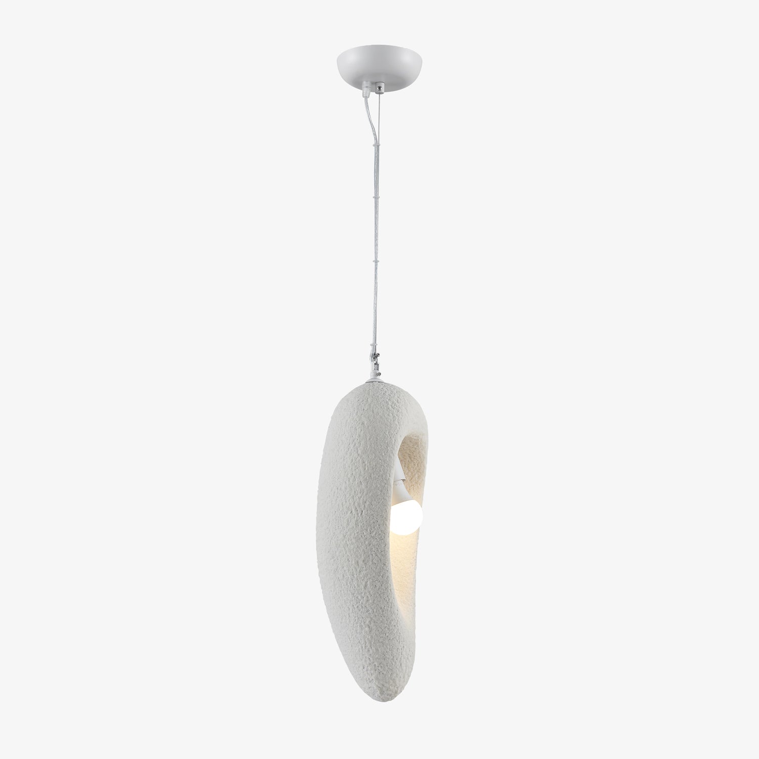Edna Pendant Lamp Model A ∅ 7.1″ x H 18.9″ / Dia 18cm x H 48cm / White Pendant light