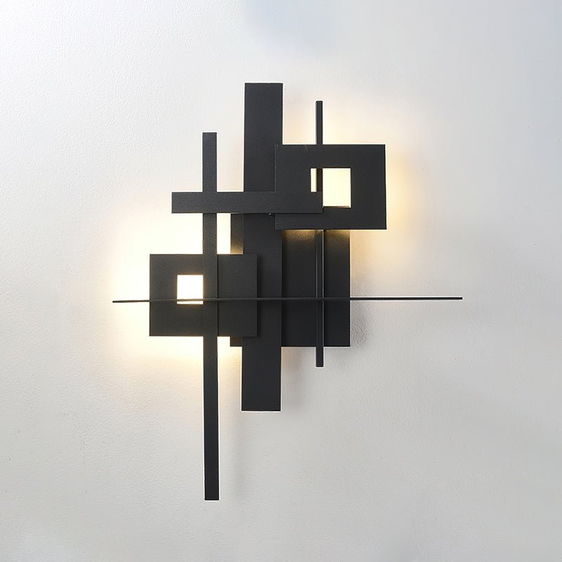 Eithne Planar Wall Lamp ∅ 18.9″ x H 23.2″ / Black / Warm Light Wall lamp