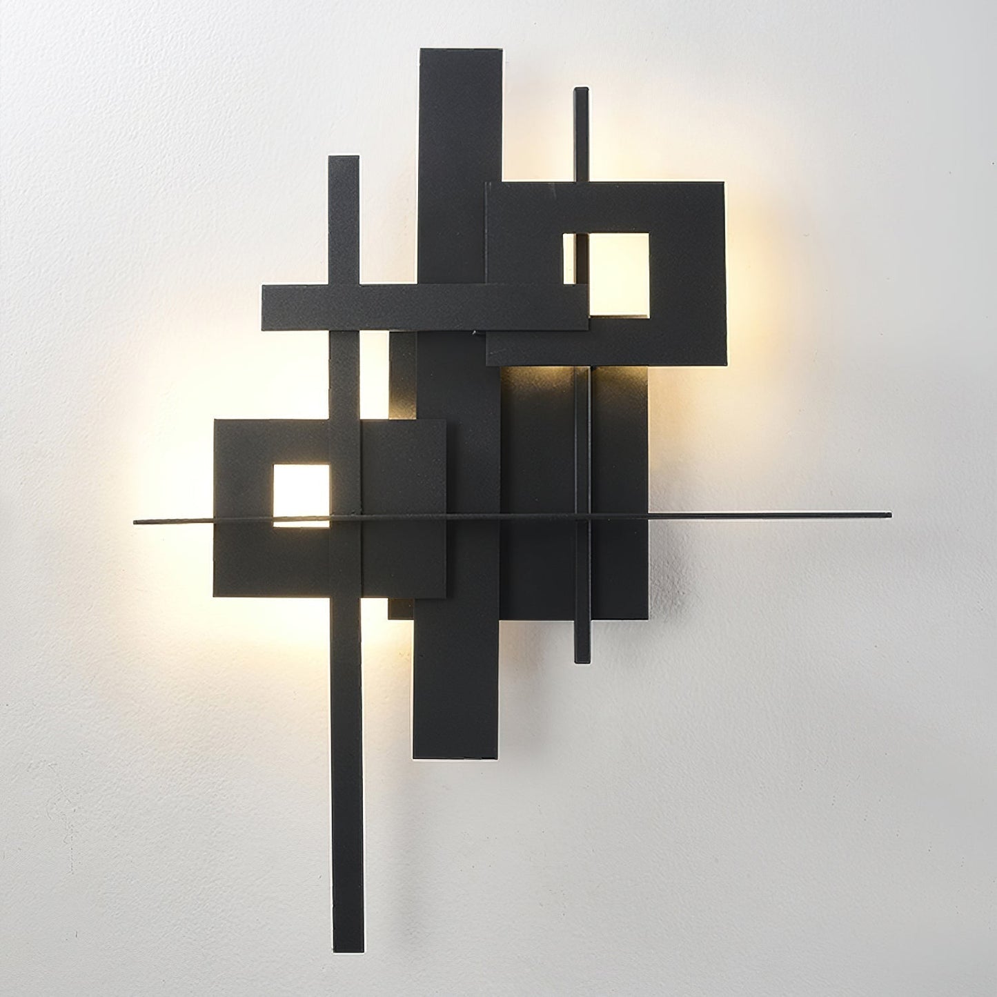 Eithne Planar Wall Lamp ∅ 18.9″ x H 23.2″ / Black / Warm Light Wall lamp