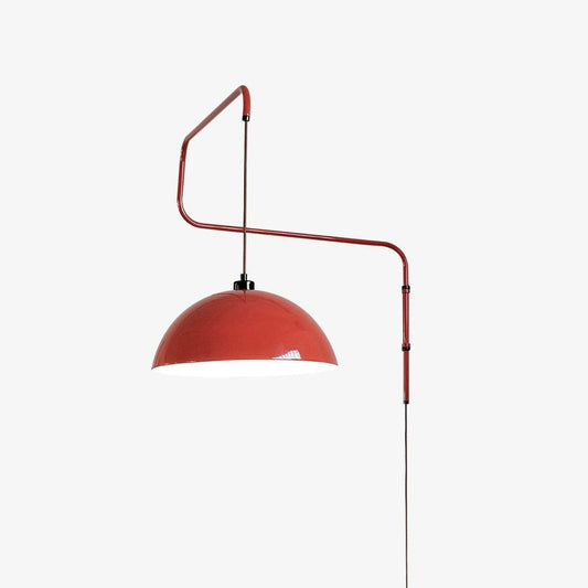 Elio Plug In Wall Lamp D 15.4″ x H 29″ / ∅ 39cm x H 73.6cm / Red / US Plug Wall lamp