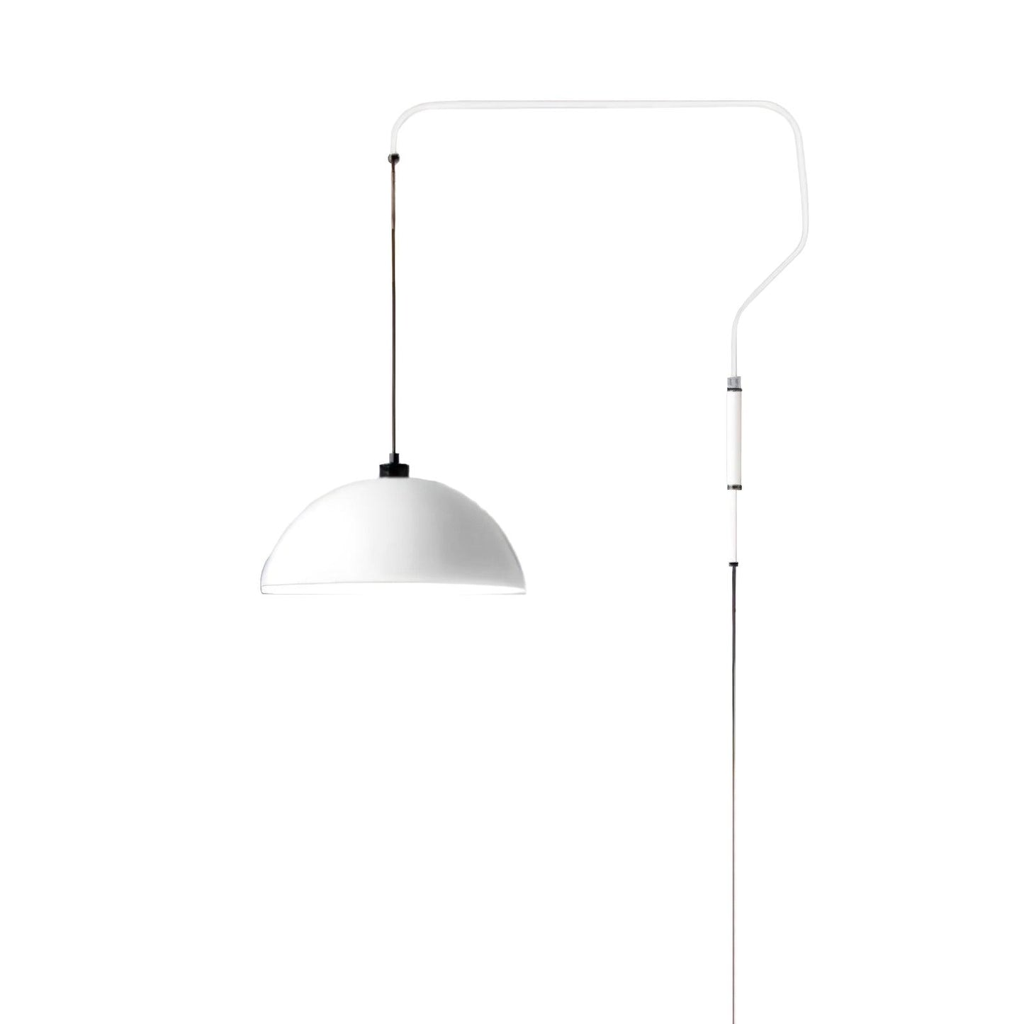 Elio Plug In Wall Lamp D 15.4″ x H 29″ / ∅ 39cm x H 73.6cm / White / US Plug Wall lamp