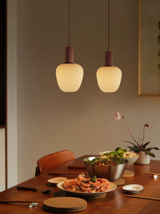 Elowen Fluted Opal Pendant Lamp