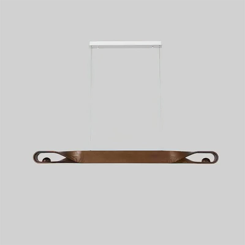 Elwood Chandelier ∅ 59.1″ x H 3.9’’ / Walnut Color / Warm Light Chandelier