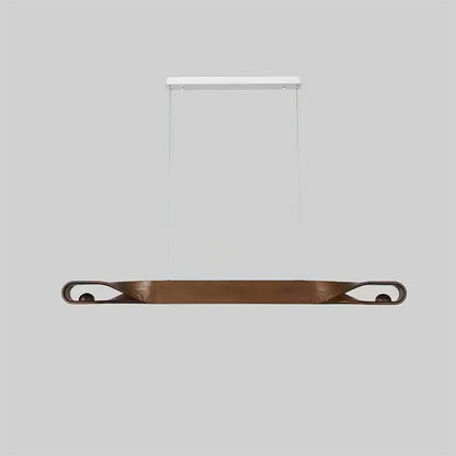 Elwood Chandelier ∅ 59.1″ x H 3.9’’ / Walnut Color / Warm Light Chandelier