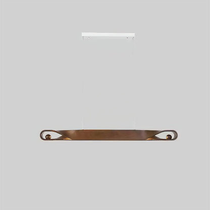 Elwood Chandelier ∅ 51.2″ x H 3.9’’ / Walnut Color / Warm Light Chandelier