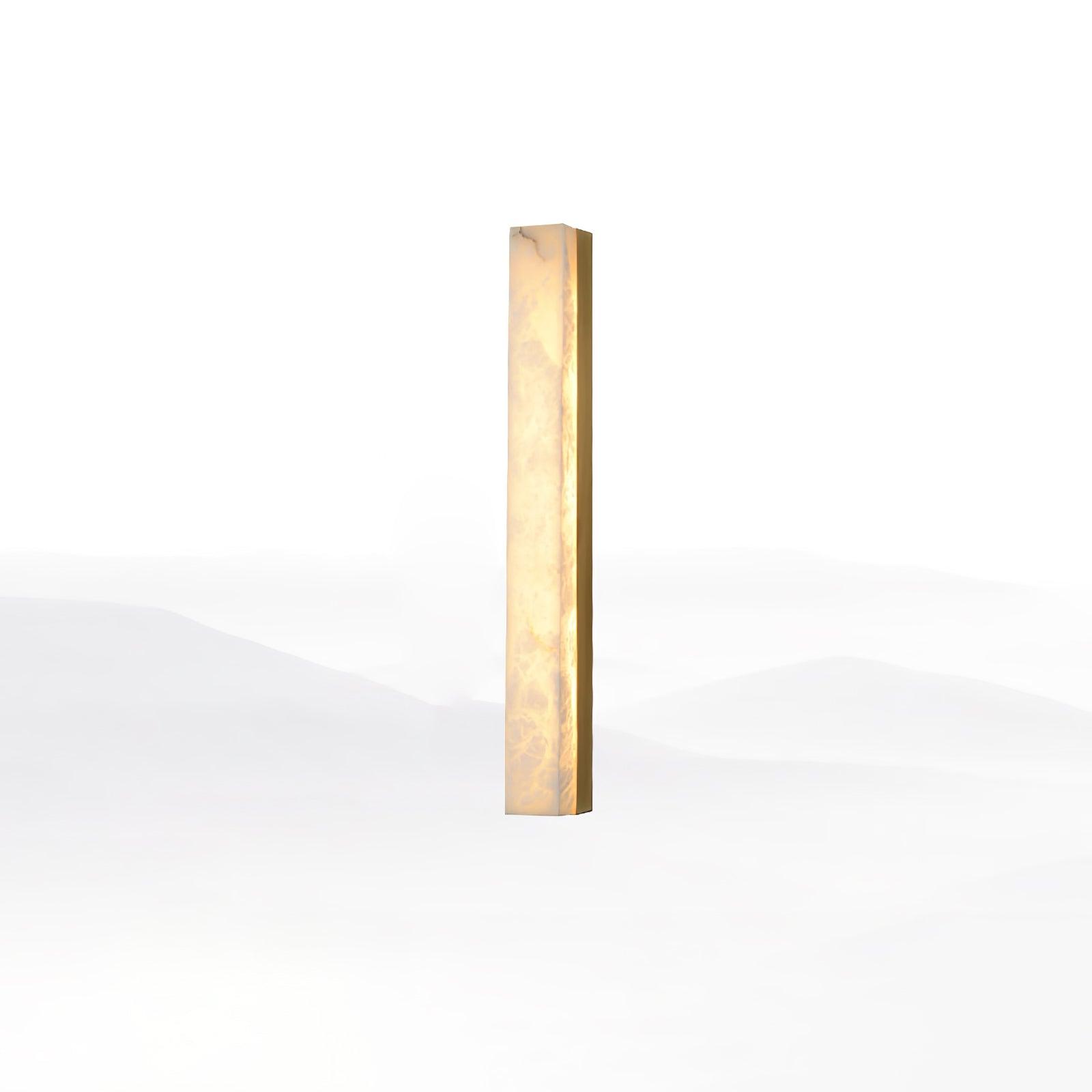 Emerson Wall Lamp ∅ 2.4″ x H 23.6″ / Dia 6cm x H 60cm / Brass & White / Warm Light Wall lamp