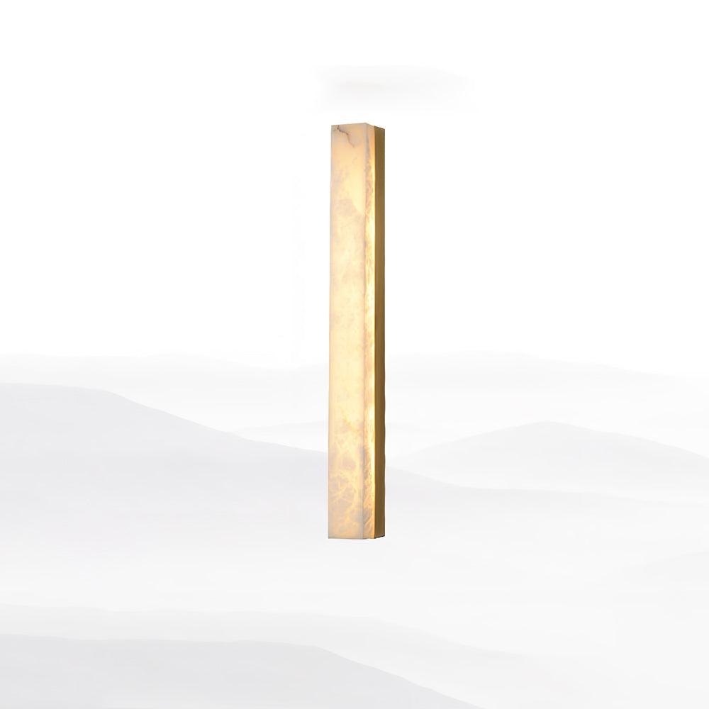 Emerson Wall Lamp ∅ 2.4″ x H 31.5″ / Dia 6cm x H 80cm / Brass & White / Warm Light Wall lamp