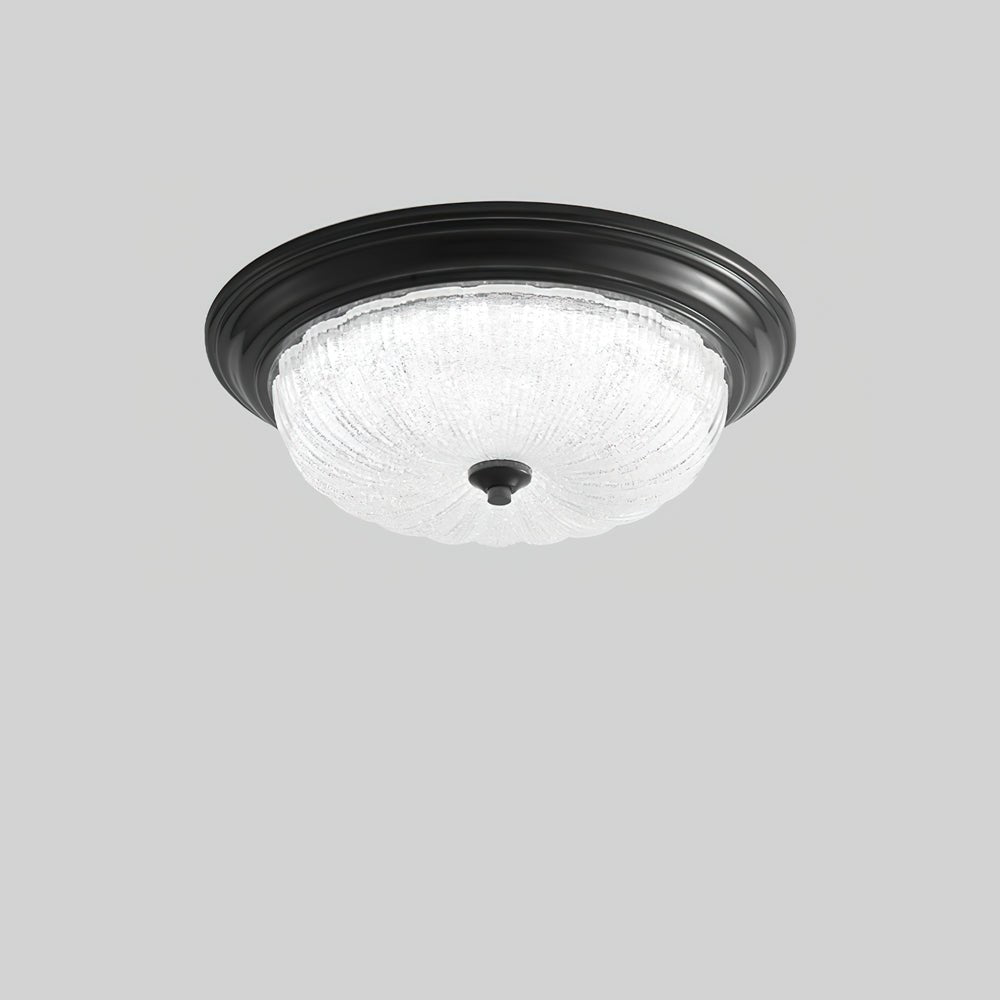 Emily Ceiling Light ∅ 19.7″ x H 5.9″ / Dia 50cm x H 15cm / Black & White / Warm Light Ceiling lamp