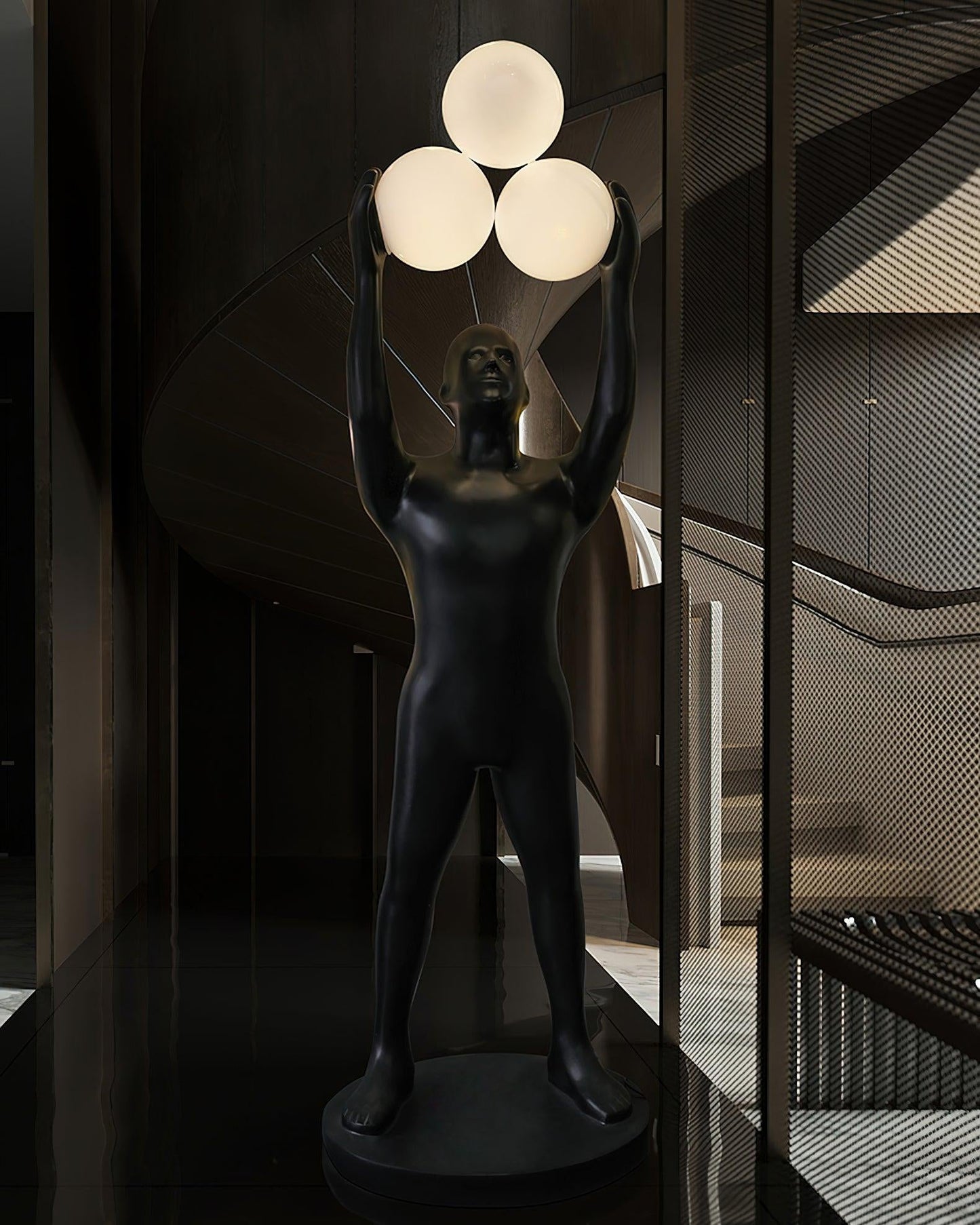 Enlightened Figure Sculptor Floor Lamp Floor lamp