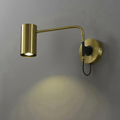 Envoy Swing Sconce ∅ 14.5″ x H 14.1″ / Dia 37cm x H 36cm / Brass Wall lamp