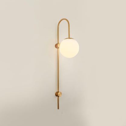 Erikson Sconce ∅ 5.9″ x H 27.6″ / Dia 15cm x H 70cm / Gold Wall lamp